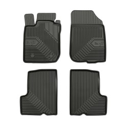 Tappetini per auto no. 77 compatibili con Dacia Duster I 2010-2017 su misura in gomma | Note: pre-facelift | Set di tappetini premium | Materiale TPE durevole | Bordi più alti