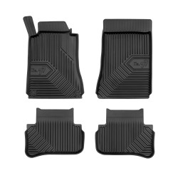 Tappetini per auto no. 77 compatibili con Mercedes-Benz Classe C W203 2000-2007 su misura in gomma | Set di tappetini premium | Materiale TPE durevole | Bordi più alti
