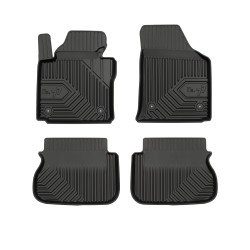Tappetini per auto no. 77 compatibili con Volkswagen Caddy III 2003-2020 su misura in gomma | Tipo Auto: Combivan | Set di tappetini premium | Materiale TPE durevole | Bordi più alti