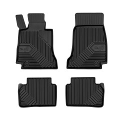 Tappetini per auto no. 77 compatibili con Mercedes-Benz Classe E W213 dal 2016 in poi su misura in gomma | Set di tappetini premium | Materiale TPE durevole | Bordi più alti