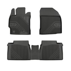 Tappetini per auto no. 77 compatibili con Toyota Corolla XI 2013-2019 su misura in gomma | Set di tappetini premium | Materiale TPE durevole | Bordi più alti