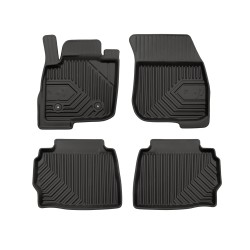 Tappetini per auto no. 77 compatibili con Ford Mondeo V 2014-2022 su misura in gomma | Note: distanza tra i bottoni 24,5 cm | Set di tappetini premium | Materiale TPE durevole | Bordi più alti