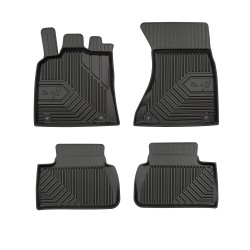 Tappetini per auto no. 77 compatibili con Porsche Macan dal 2013 in poi su misura in gomma | Tipo Auto: SUV | Set di tappetini premium | Materiale TPE durevole | Bordi più alti