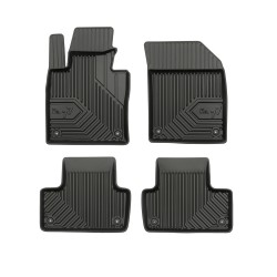 Tappetini per auto no. 77 compatibili con Volvo XC60 II dal 2017 in poi su misura in gomma | Tipo Auto: SUV | Set di tappetini premium | Materiale TPE durevole | Bordi più alti
