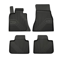 Tappetini per auto no. 77 compatibili con BMW Serie 6 Gran Turismo G32 dal 2017 in poi su misura in gomma | Note: liftback | Set di tappetini premium | Materiale TPE durevole | Bordi più alti