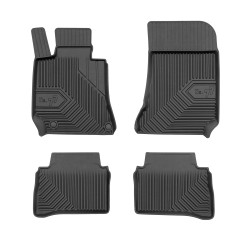 Tappetini per auto no. 77 compatibili con Mercedes-Benz CLS C218 2010-2018 su misura in gomma | Set di tappetini premium | Materiale TPE durevole | Bordi più alti
