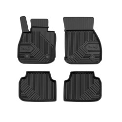 Tappetini per auto no. 77 compatibili con Mini Clubman II dal 2015 in poi su misura in gomma | Tipo Auto: Station Wagon | Set di tappetini premium | Materiale TPE durevole | Bordi più alti