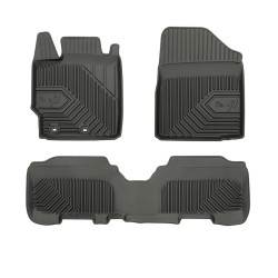 Tappetini per auto no. 77 compatibili con Toyota Yaris II 2005-2011 su misura in gomma | Set di tappetini premium | Materiale TPE durevole | Bordi più alti