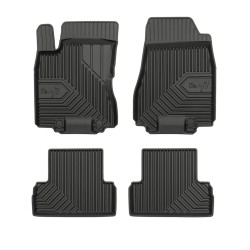 Tappetini per auto no. 77 compatibili con Nissan X-Trail II 2008-2013 su misura in gomma | Tipo Auto: SUV | Set di tappetini premium | Materiale TPE durevole | Bordi più alti