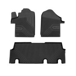 Tappetini per auto no. 77 compatibili con Mercedes-Benz Vito III dal 2014 in poi su misura in gomma | Tipo Auto: Van | Set di tappetini premium | Materiale TPE durevole | Bordi più alti