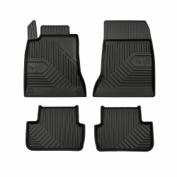 Tappetini per auto no. 77 compatibili con Mercedes-Benz CLA C117 2013-2019 su misura in gomma | Set di tappetini premium | Materiale TPE durevole | Bordi più alti