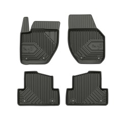 Tappetini per auto no. 77 compatibili con Volvo V40 II 2012-2019 su misura in gomma | Tipo Auto: Hatchback | Set di tappetini premium | Materiale TPE durevole | Bordi più alti