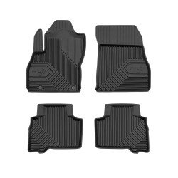 Tappetini per auto no. 77 compatibili con Fiat Qubo 2008-2020 su misura in gomma | Tipo Auto: Combivan | Set di tappetini premium | Materiale TPE durevole | Bordi più alti
