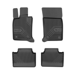 Tappetini per auto no. 77 compatibili con Porsche Panamera II dal 2016 in poi su misura in gomma | Note: non compatibile con versione Executive | Set di tappetini premium | Materiale TPE durevole | Bordi più alti