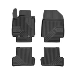 Tappetini per auto no. 77 compatibili con Renault Clio III 2005-2012 su misura in gomma | Set di tappetini premium | Materiale TPE durevole | Bordi più alti