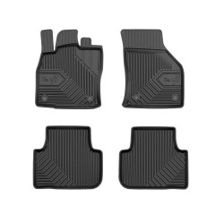 Tappetini per auto no. 77 compatibili con Volkswagen Golf Sportsvan 2014-2020 su misura in gomma | Tipo Auto: Minivan | Set di tappetini premium | Materiale TPE durevole | Bordi più alti