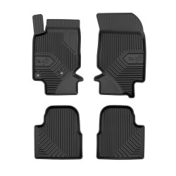 Tappetini per auto no. 77 compatibili con Peugeot 2008 II dal 2019 in poi su misura in gomma | Tipo Auto: Crossover | Set di tappetini premium | Materiale TPE durevole | Bordi più alti