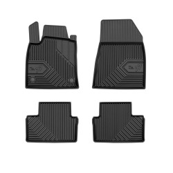 Tappetini per auto no. 77 compatibili con Renault Clio V dal 2019 in poi su misura in gomma | Tipo Auto: Hatchback | Set di tappetini premium | Materiale TPE durevole | Bordi più alti