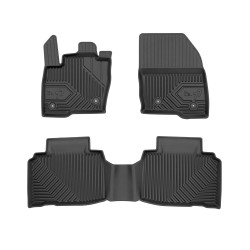 Tappetini per auto no. 77 compatibili con Ford Edge II dal 2014 in poi su misura in gomma | Tipo Auto: SUV | Set di tappetini premium | Materiale TPE durevole | Bordi più alti