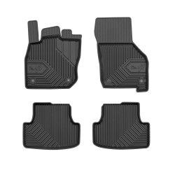 Tappetini per auto no. 77 compatibili con Volkswagen Golf VIII dal 2019 in poi su misura in gomma | Note: Mild Hybrid | Set di tappetini premium | Materiale TPE durevole | Bordi più alti