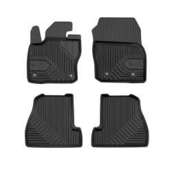 Tappetini per auto no. 77 compatibili con Ford Focus III 2010-2019 su misura in gomma | Set di tappetini premium | Materiale TPE durevole | Bordi più alti