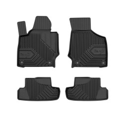 Tappetini per auto no. 77 compatibili con Audi TT II 2006-2014 su misura in gomma | Set di tappetini premium | Materiale TPE durevole | Bordi più alti