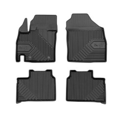 Tappetini per auto no. 77 compatibili con Suzuki Ignis III dal 2016 in poi su misura in gomma | Tipo Auto: Crossover | Set di tappetini premium | Materiale TPE durevole | Bordi più alti