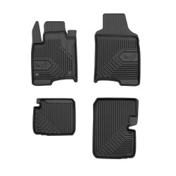 Tappetini per auto no. 77 compatibili con Fiat Panda III dal 2011 in poi su misura in gomma | Note: Hybrid | Tipo Auto: Hatchback | Set di tappetini premium | Materiale TPE durevole | Bordi più alti