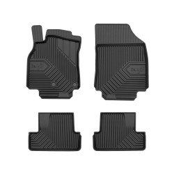 Tappetini per auto no. 77 compatibili con Renault Megane III 2008-2016 su misura in gomma | Tipo Auto: Coupé | Set di tappetini premium | Materiale TPE durevole | Bordi più alti