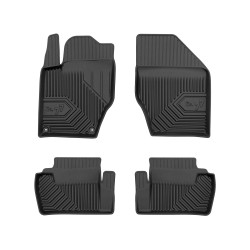 Tappetini per auto no. 77 compatibili con Citroën DS4 2011-2015 su misura in gomma | Tipo Auto: Hatchback | Set di tappetini premium | Materiale TPE durevole | Bordi più alti