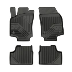 Tappetini per auto no. 77 compatibili con Opel Astra H 2004-2014 su misura in gomma | Set di tappetini premium | Materiale TPE durevole | Bordi più alti