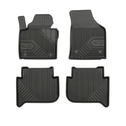 Tappetini per auto no. 77 compatibili con Volkswagen Touran I 2003-2015 su misura in gomma | Note: pre-facelift | Tipo Auto: Minivan | Set di tappetini premium | Materiale TPE durevole | Bordi più alti