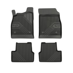 Tappetini per auto no. 77 compatibili con Opel Astra J 2009-2020 su misura in gomma | Set di tappetini premium | Materiale TPE durevole | Bordi più alti