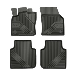Tappetini per auto no. 77 compatibili con Skoda Kodiaq dal 2016 in poi su misura in gomma | Tipo Auto: SUV | Set di tappetini premium | Materiale TPE durevole | Bordi più alti