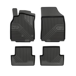 Tappetini per auto no. 77 compatibili con Renault Megane III 2008-2016 su misura in gomma | Note: non compatibile con versione Coupé | Set di tappetini premium | Materiale TPE durevole | Bordi più alti