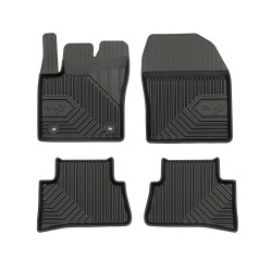 Tappetini per auto no. 77 compatibili con Toyota C-HR dal 2016 in poi su misura in gomma | Tipo Auto: Crossover | Set di tappetini premium | Materiale TPE durevole | Bordi più alti