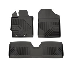 Tappetini per auto no. 77 compatibili con Toyota Yaris III 2011-2020 su misura in gomma | Note: non compatibile con versione Hybrid | Tipo Auto: Hatchback | Set di tappetini premium | Materiale TPE durevole | Bordi più alti