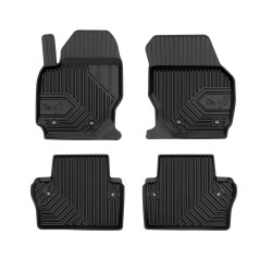 Tappetini per auto no. 77 compatibili con Volvo V70 III 2007-2016 su misura in gomma | Tipo Auto: Station Wagon | Set di tappetini premium | Materiale TPE durevole | Bordi più alti