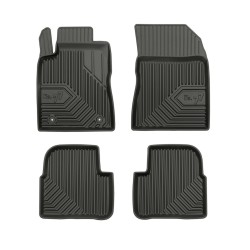 Tappetini per auto no. 77 compatibili con Citroën C3 III dal 2016 in poi su misura in gomma | Tipo Auto: Hatchback | Set di tappetini premium | Materiale TPE durevole | Bordi più alti