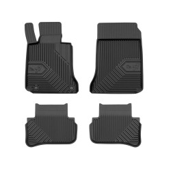 Tappetini per auto no. 77 compatibili con Mercedes-Benz Classe C W204 2007-2014 su misura in gomma | Set di tappetini premium | Materiale TPE durevole | Bordi più alti