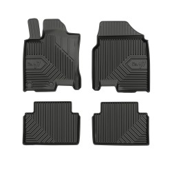 Tappetini per auto no. 77 compatibili con Nissan Qashqai I 2006-2013 su misura in gomma | Note: Tekna | Tipo Auto: Crossover | Set di tappetini premium | Materiale TPE durevole | Bordi più alti