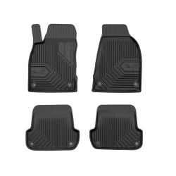 Tappetini per auto no. 77 compatibili con Audi A4 B6 2000-2006 su misura in gomma | Set di tappetini premium | Materiale TPE durevole | Bordi più alti