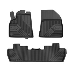 Tappetini per auto no. 77 compatibili con Peugeot 5008 I 2009-2017 su misura in gomma | Tipo Auto: Minivan | Set di tappetini premium | Materiale TPE durevole | Bordi più alti