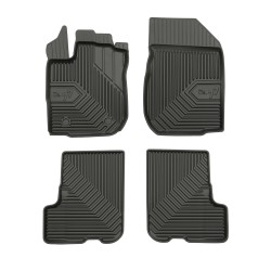 Tappetini per auto no. 77 compatibili con Dacia Sandero II 2012-2020 su misura in gomma | Tipo Auto: Hatchback | Set di tappetini premium | Materiale TPE durevole | Bordi più alti