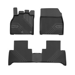 Tappetini per auto no. 77 compatibili con Renault Scenic III 2009-2016 su misura in gomma | Tipo Auto: Minivan | Set di tappetini premium | Materiale TPE durevole | Bordi più alti