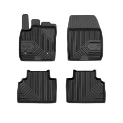 Tappetini per auto no. 77 compatibili con Ford Tourneo Courier dal 2014 in poi su misura in gomma | Tipo Auto: Combivan | Set di tappetini premium | Materiale TPE durevole | Bordi più alti