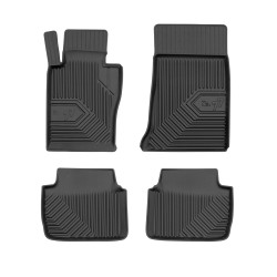 Tappetini per auto no. 77 compatibili con BMW Serie 3 E46 1998-2005 su misura in gomma | Note: AWD | Set di tappetini premium | Materiale TPE durevole | Bordi più alti