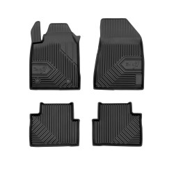 Tappetini per auto no. 77 compatibili con Alfa Romeo Giulietta 2010-2020 su misura in gomma | Tipo Auto: Hatchback | Set di tappetini premium | Materiale TPE durevole | Bordi più alti