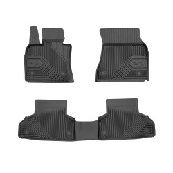 Tappetini per auto no. 77 compatibili con BMW X6 F16 2014-2019 su misura in gomma | Tipo Auto: SUV Coupé | Set di tappetini premium | Materiale TPE durevole | Bordi più alti