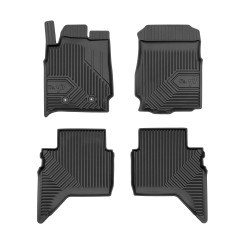 Tappetini per auto no. 77 compatibili con Ford Ranger V 2015-2022 su misura in gomma | Note: Pickup, Raptor, post-facelift | Set di tappetini premium | Materiale TPE durevole | Bordi più alti